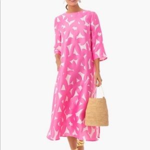 Pink and White Tuckernuck Jamie Dress